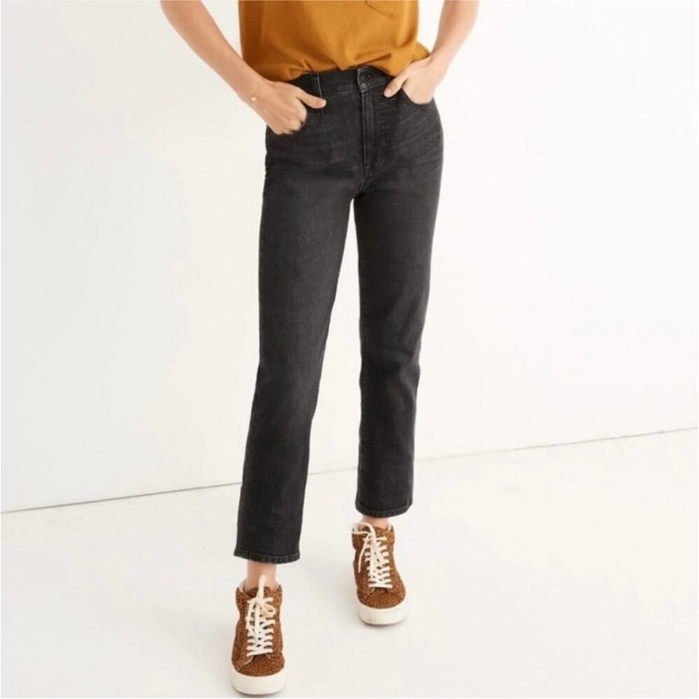 Madewell The Perfect Vintage Crop Jean Black Sumner Wash 25